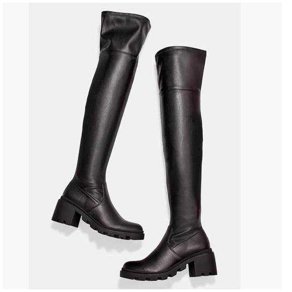 JustFab • Jordane Lug Sole Over-The-Knee Boot - Picture 1 of 10
